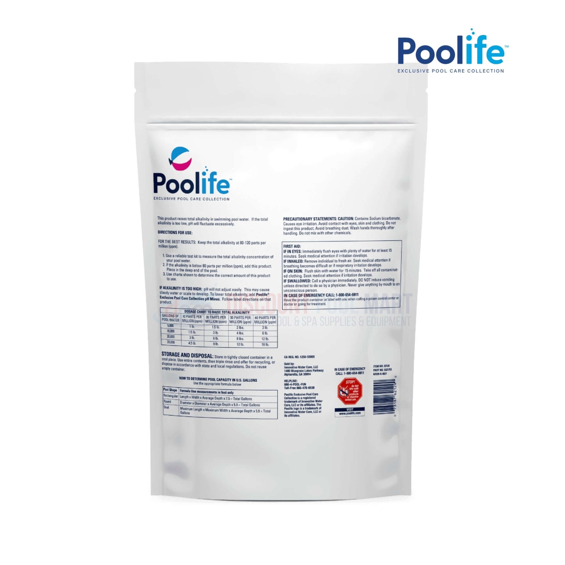 Poolife Alkalinity Plus Increaser 10 lbs for stable pool pH levels. Available at Discount Pool Mart DPM.