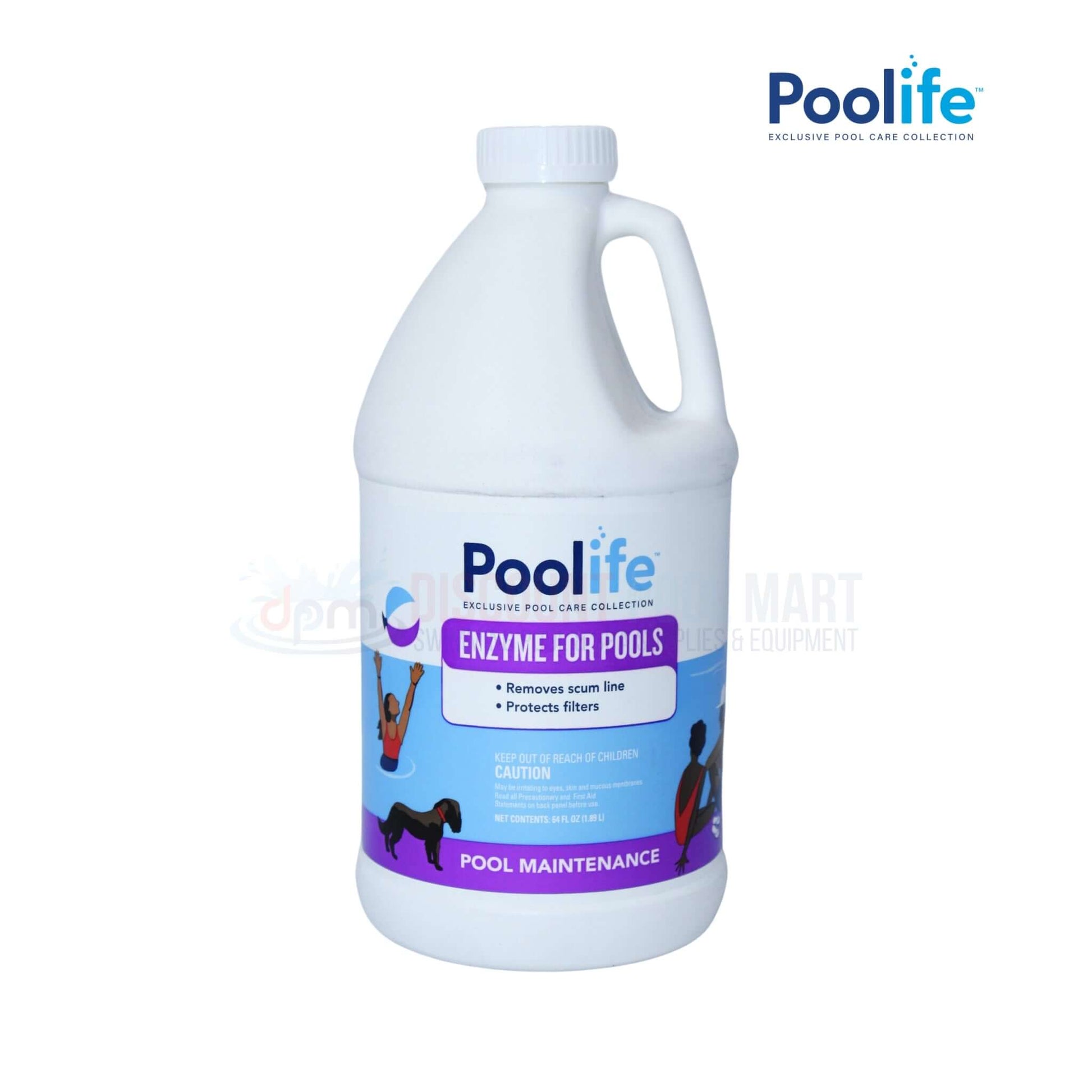 Poolife Enzyme Treatment for Pools, 64 oz, 62063 - Eliminates scum, enhances filtration. Available at Discount Pool Mart DPM.
