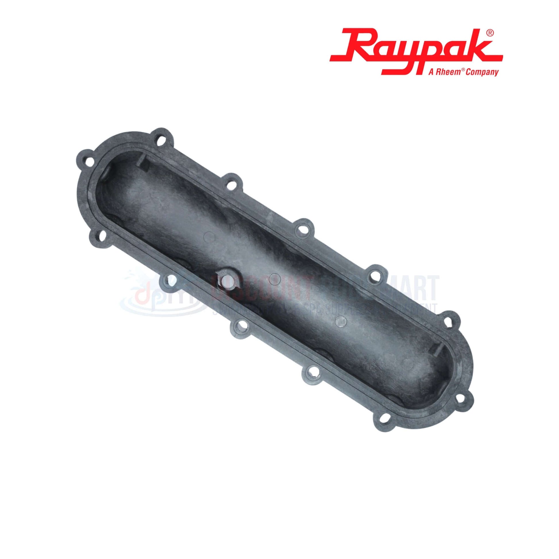 Raypak Polymer Return Header for 206A to 406A heaters, durable, easy to install, SKU 015095F, Discount Pool Mart DPM.