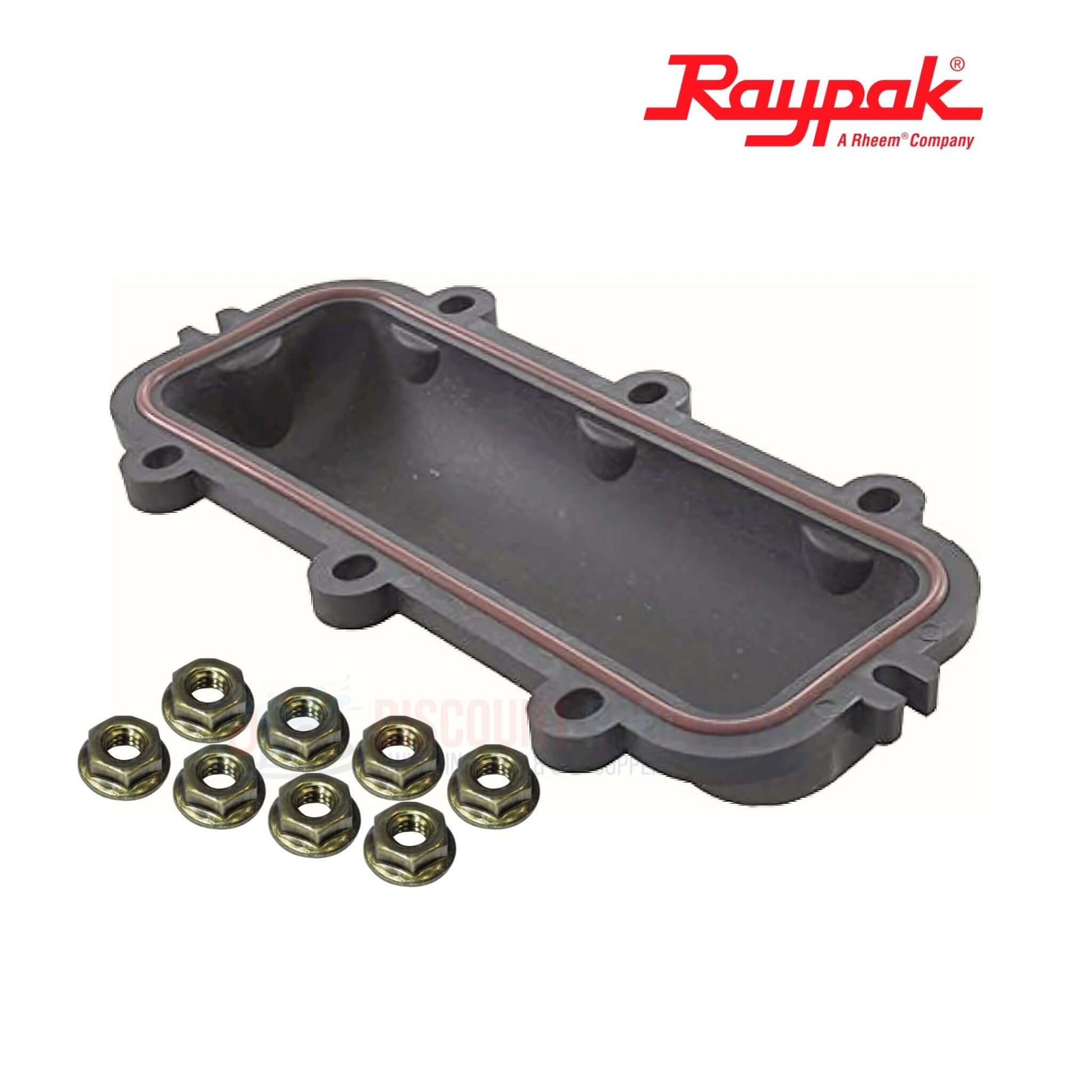 Raypak Return Header for 106A 130A 156A Heaters with O-rings and flange nuts | SKU 011596F | Discount Pool Mart DPM