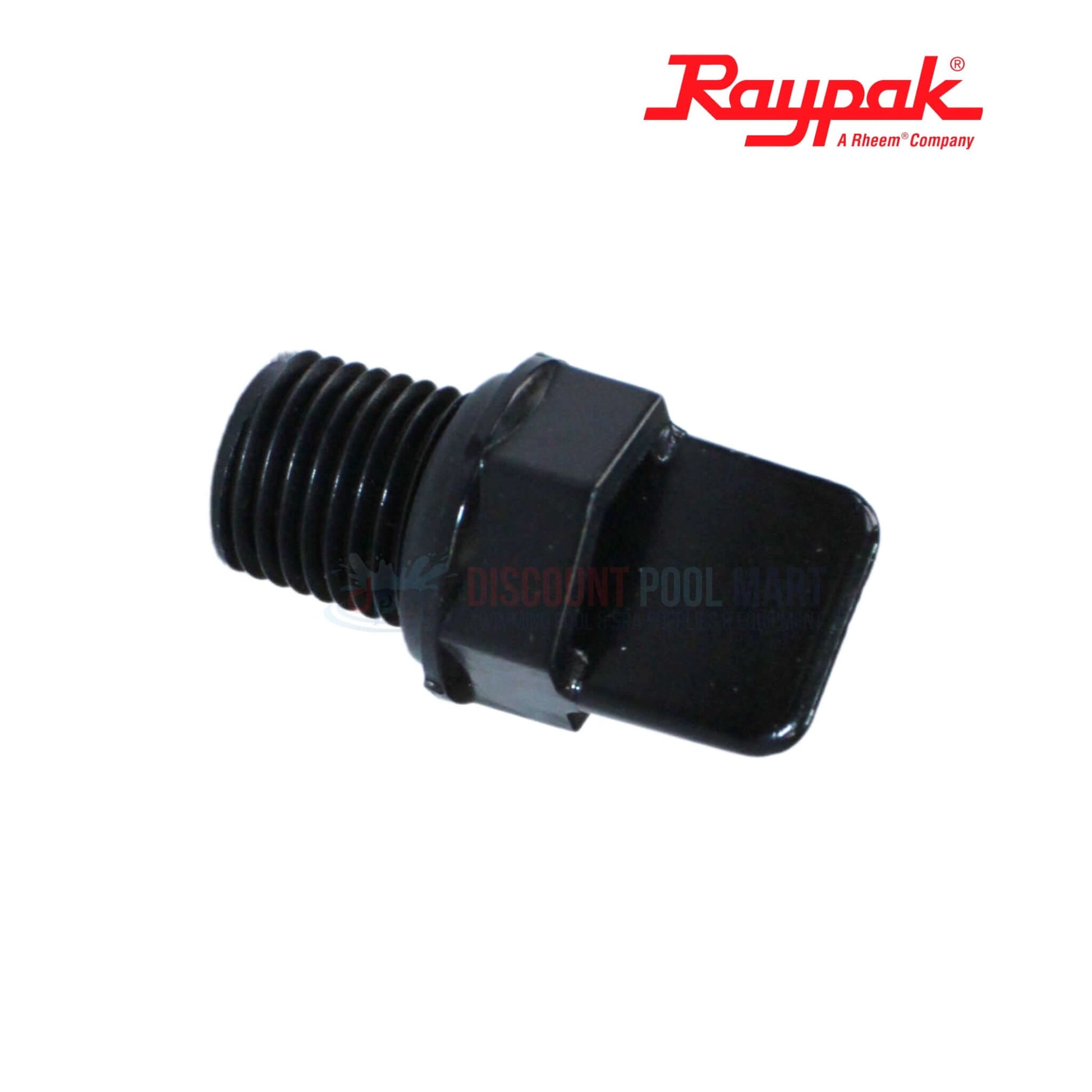 Raypak Capron Drain Plug 006721F for AVIA Low Nox Heaters at Discount Pool Mart DPM - Durable, corrosion resistant.