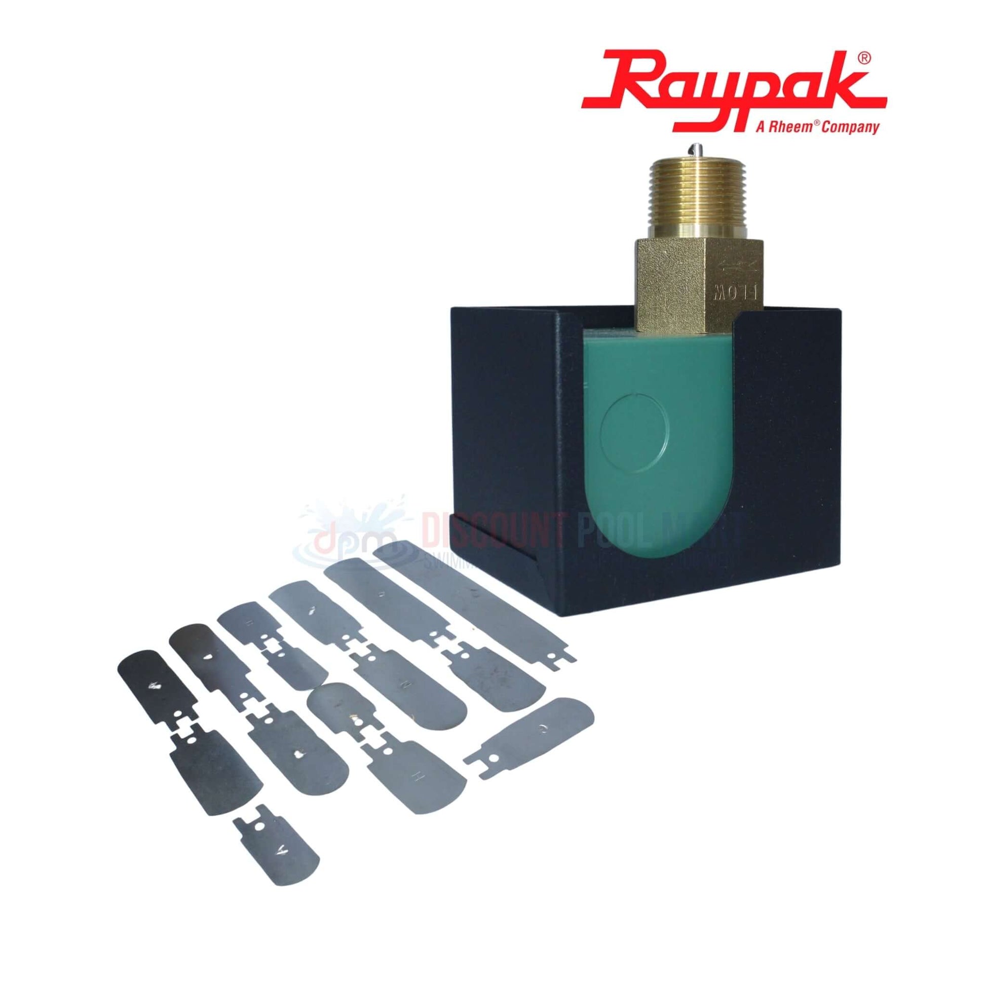 Raypak Flow Switch for Heaters 007142F with components from Discount Pool Mart DPM for heating safety.