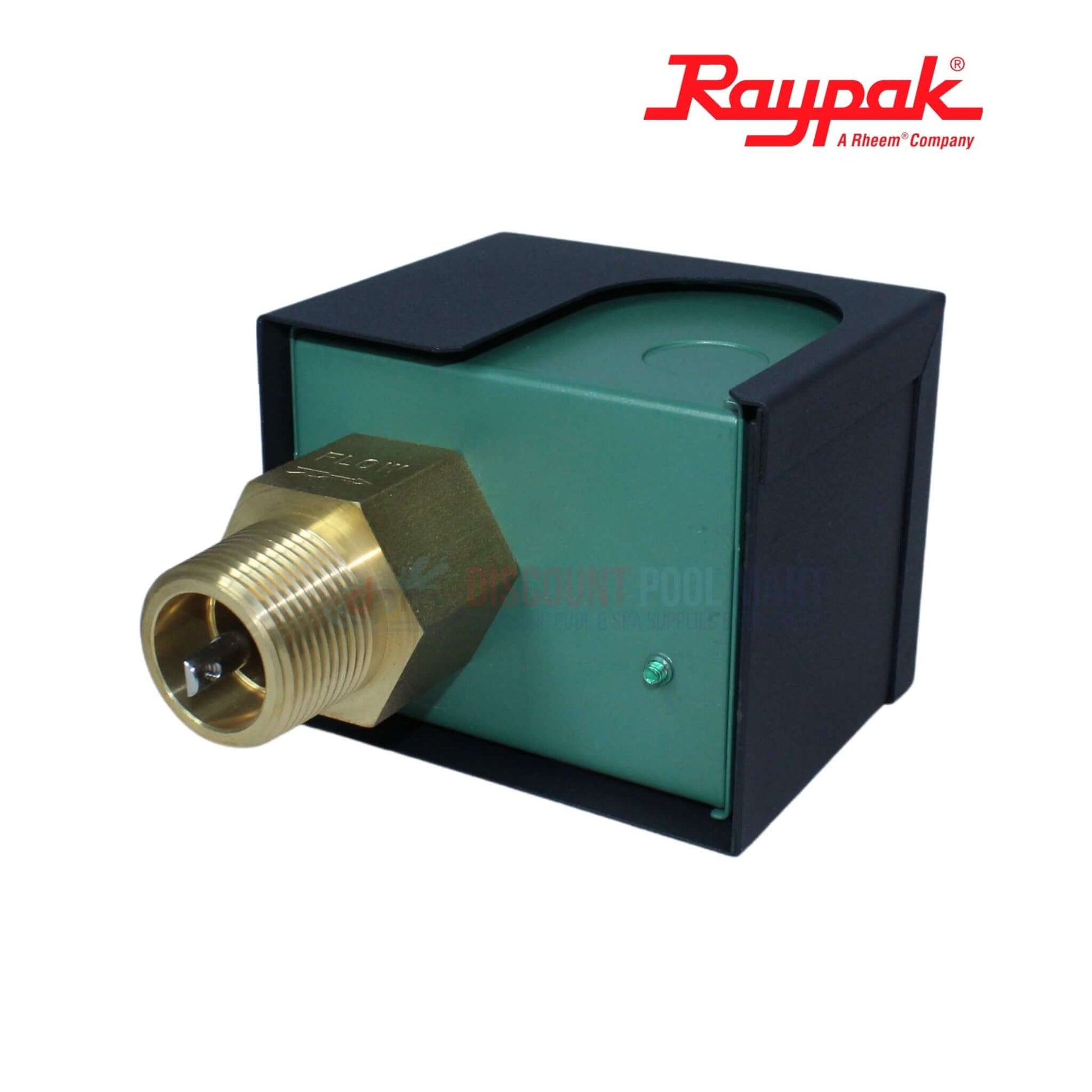 Raypak Flow Switch 007142F for heaters by Discount Pool Mart DPM, ensuring proper water flow and safety.