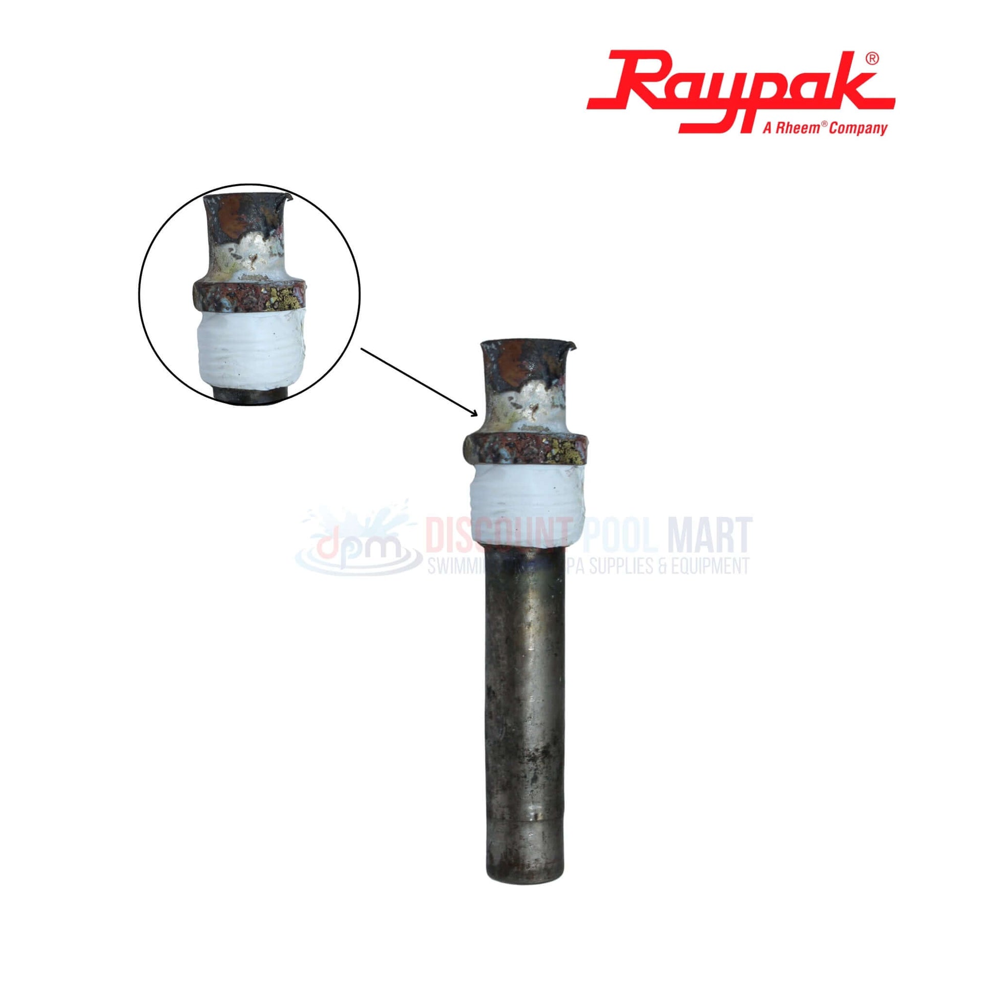 Raypak Inlet Outlet Header Assembly 006827F for Polymer Heaters | Discount Pool Mart DPM