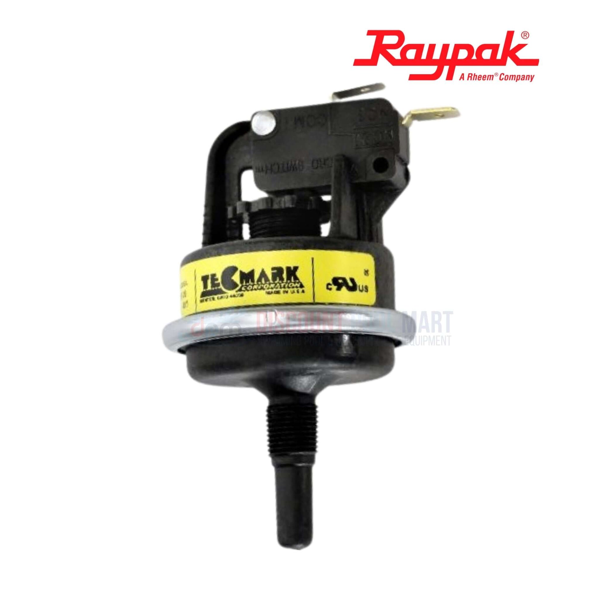 Raypak Pressure Switch 006737F for Low Nox Heaters at Discount Pool Mart DPM - Safe and efficient operation