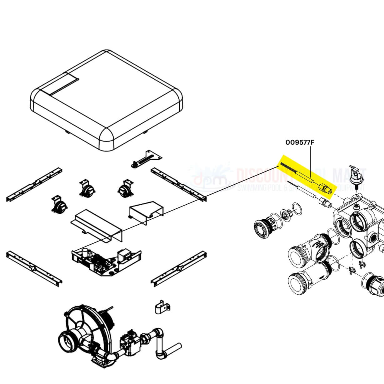 Raypak Temperature Sensor 009577F for IID units of AVIA heaters, provided by Discount Pool Mart DPM.