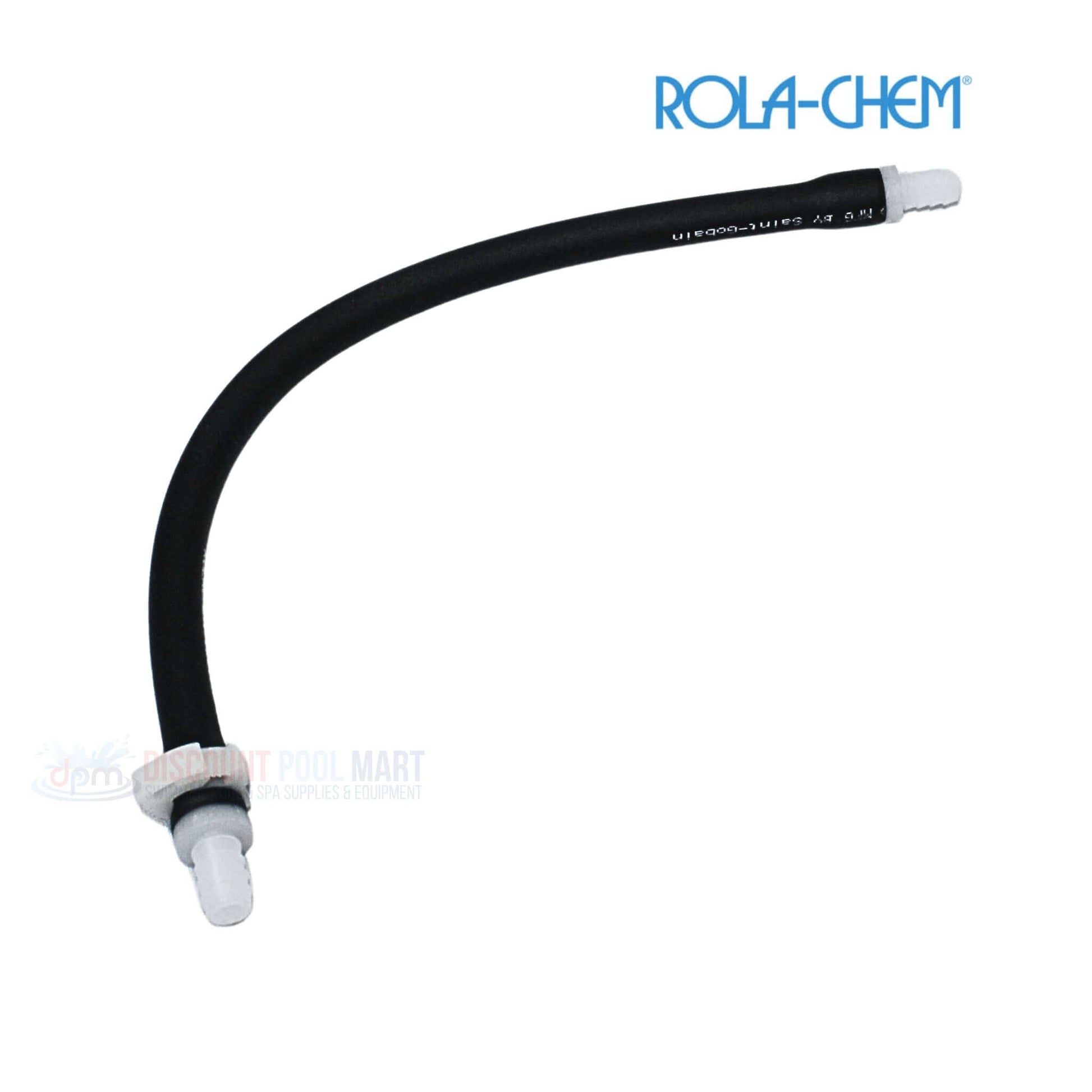 Rola-Chem 523114 Flex Tube with Clamp for chemical feeders, black, at Discount Pool Mart DPM.