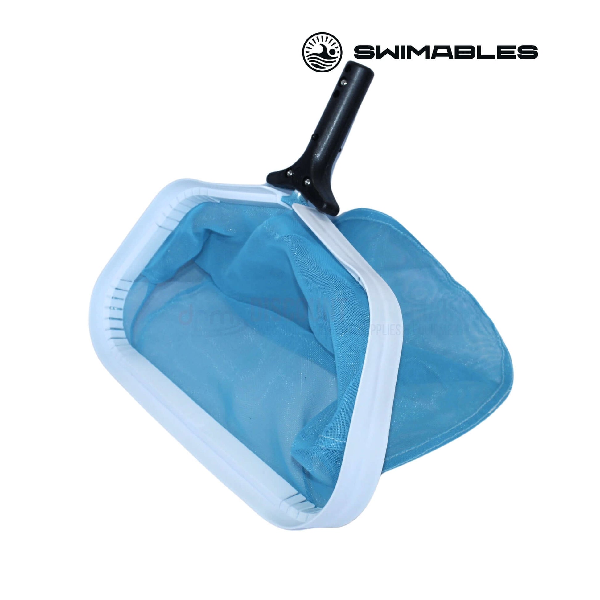 Swimables Heavy Duty Leaf Rake 14" White/Blue SW-10-002 for Discount Pool Mart DPM pool maintenance.