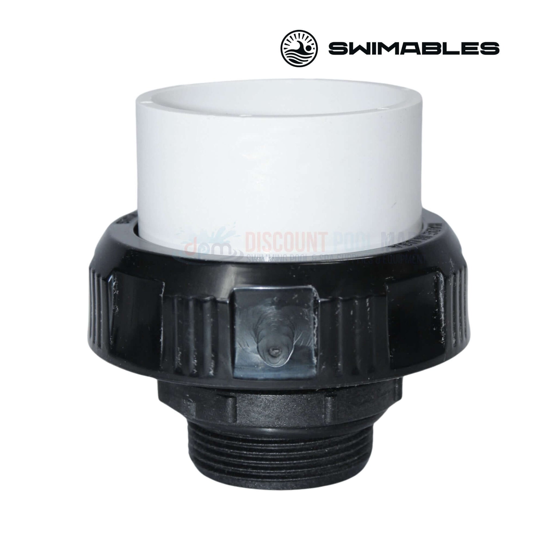 Swimables Hi Temp Union SW-30-217 1.5" MIP x 2" Socket at Discount Pool Mart DPM for high temp pool and spa systems.