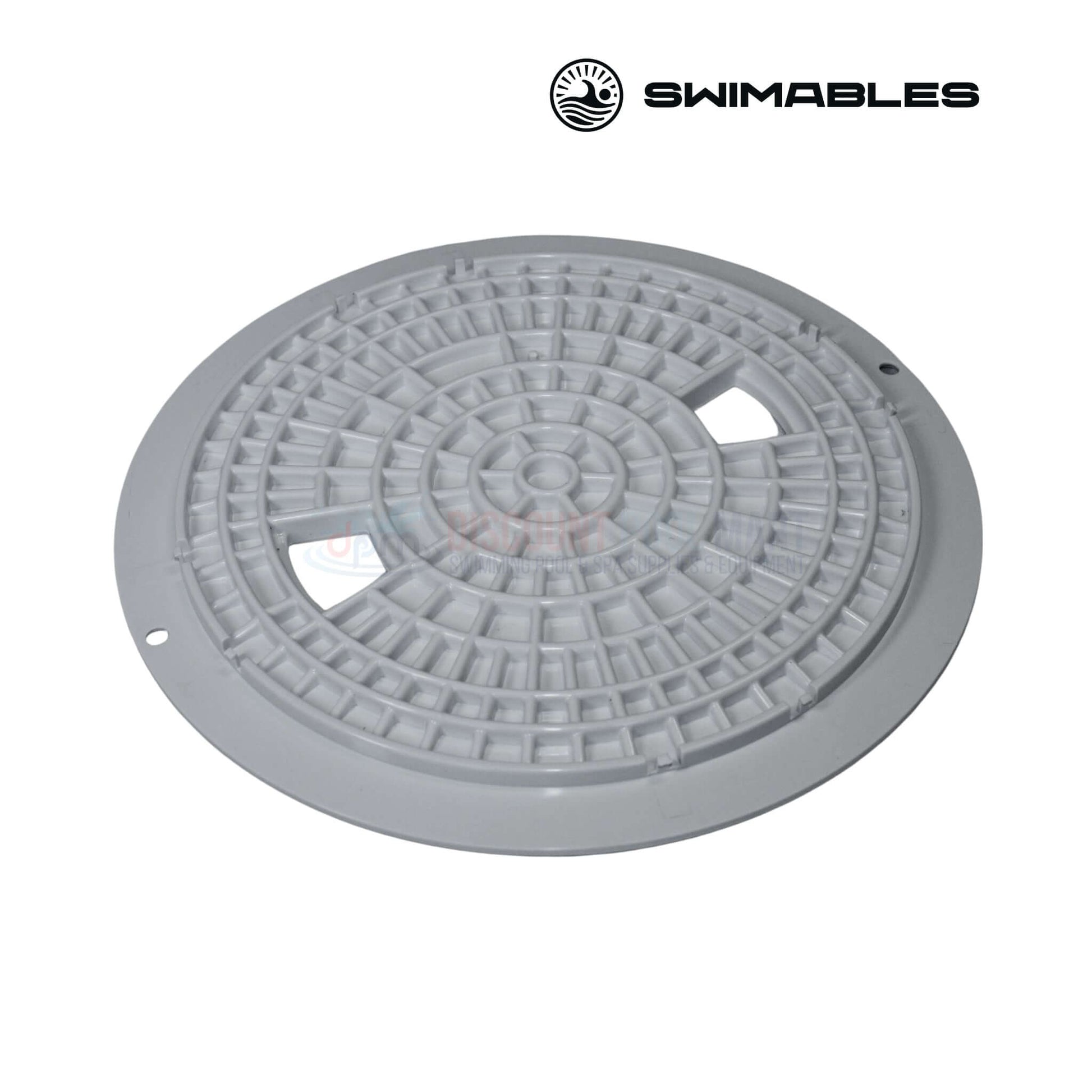 Swimables Skimmer Lid for Pentair Swimquip U-3 in gray, replacement part for 08650-0058, available at Discount Pool Mart DPM.