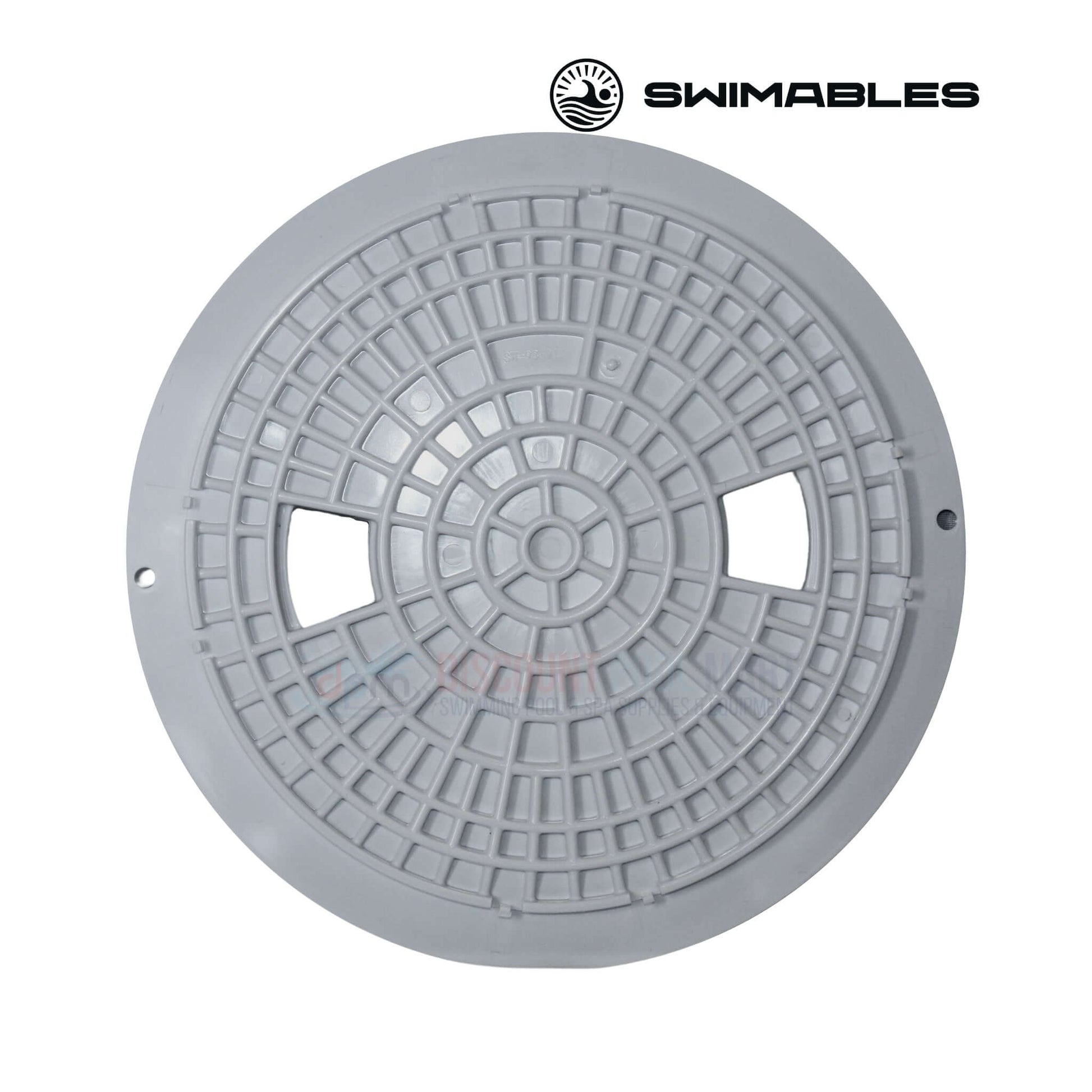 Swimables Skimmer Lid for Pentair Swimquip U-3 in gray, part number 08650-0058, available at Discount Pool Mart DPM.
