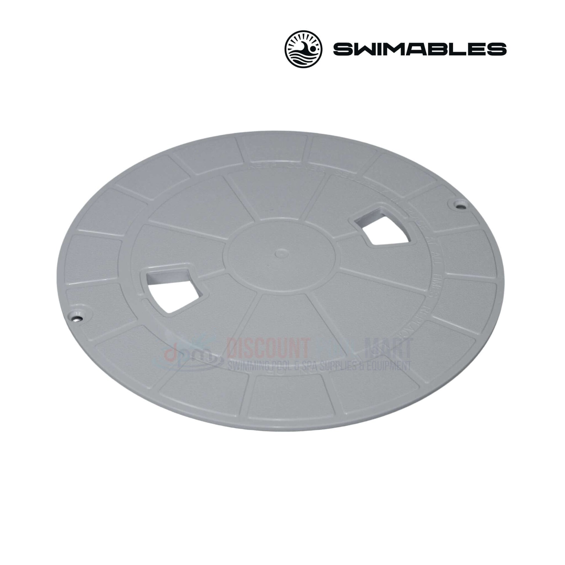 Swimables skimmer lid for Pentair Swimquip U-3, gray replacement part 08650-0058, available at Discount Pool Mart DPM.