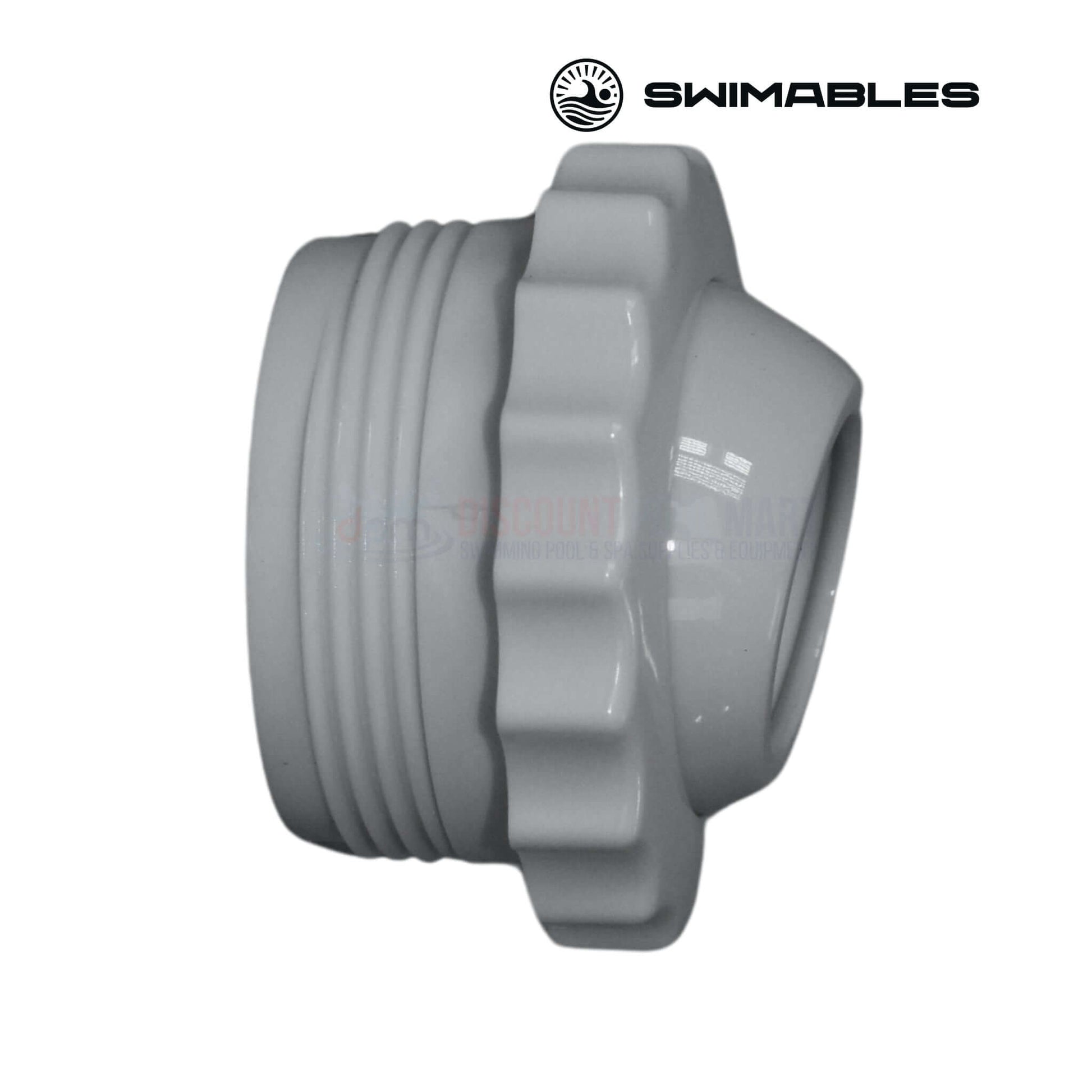 Swimables Threaded Directional Eyeball Fitting in Grey, 1 inch, from Discount Pool Mart DPM. Durable and adjustable.