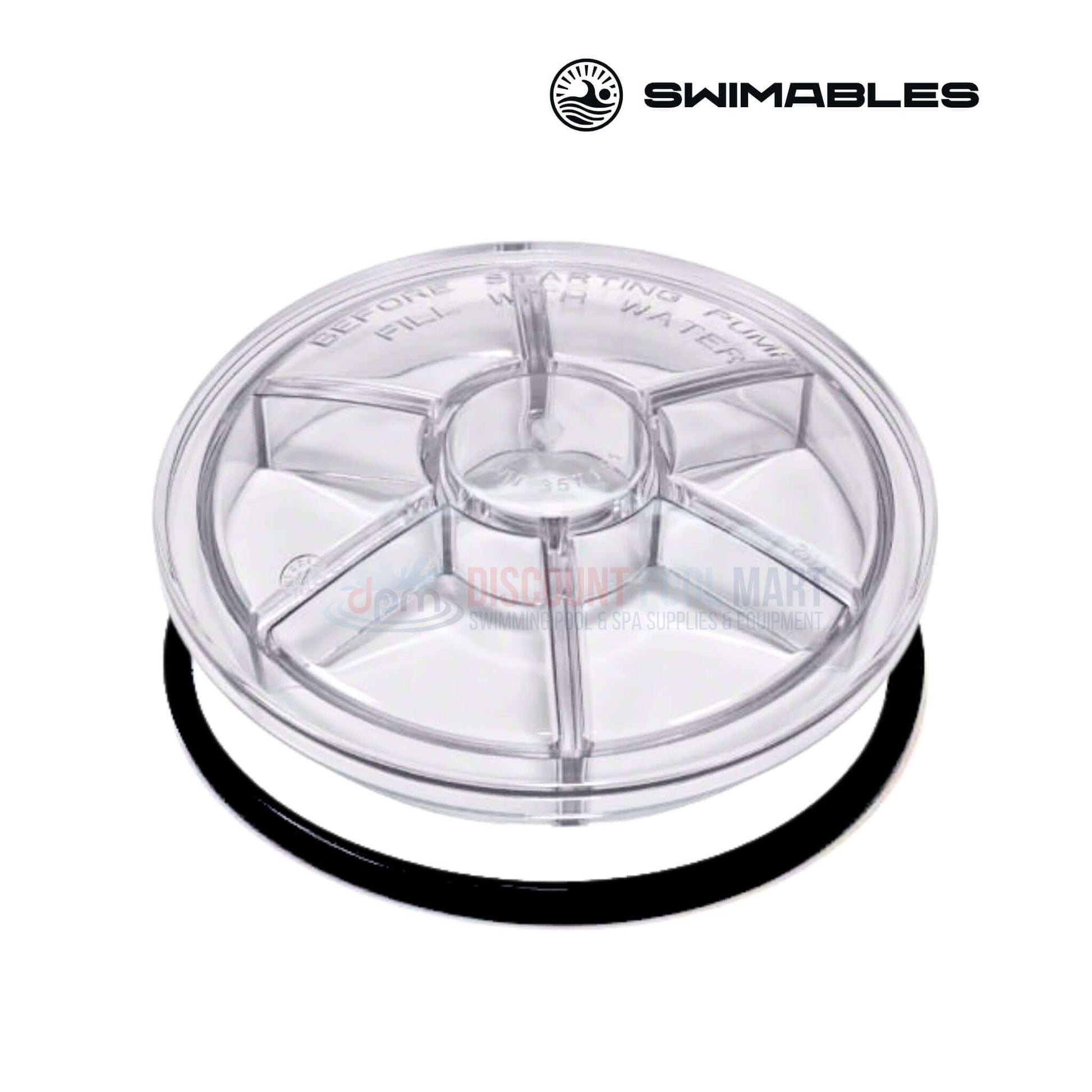 Swimables Clear Pump Lid for Pentair IntelliFlo & WhisperFlo by Discount Pool Mart DPM, model SW-21-151.