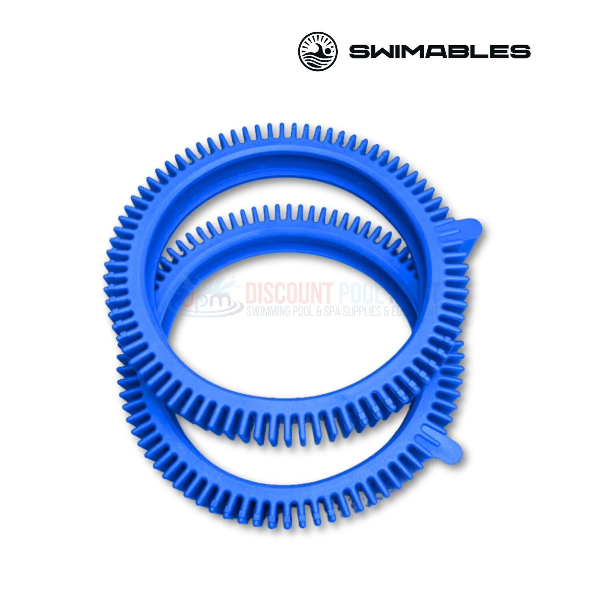 Swimables Hayward style replacement front tires, blue, 2-pack for Poolvergnuegen by Discount Pool Mart DPM.