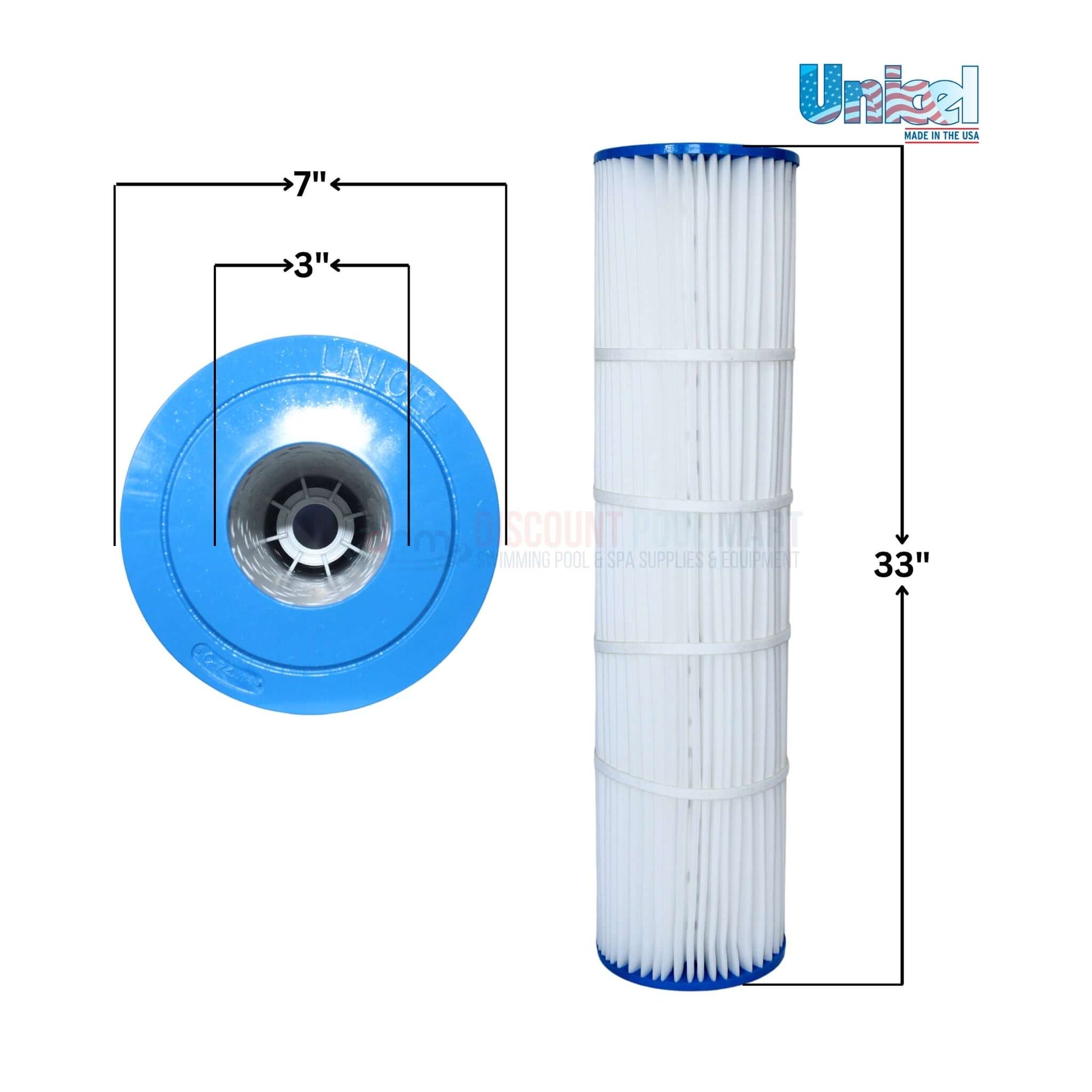 Unicel C-7482 filter cartridge for Jandy CL580, CV580, R0357900, 145 sq ft, 33 in x 7 in – available at Discount Pool Mart DPM.