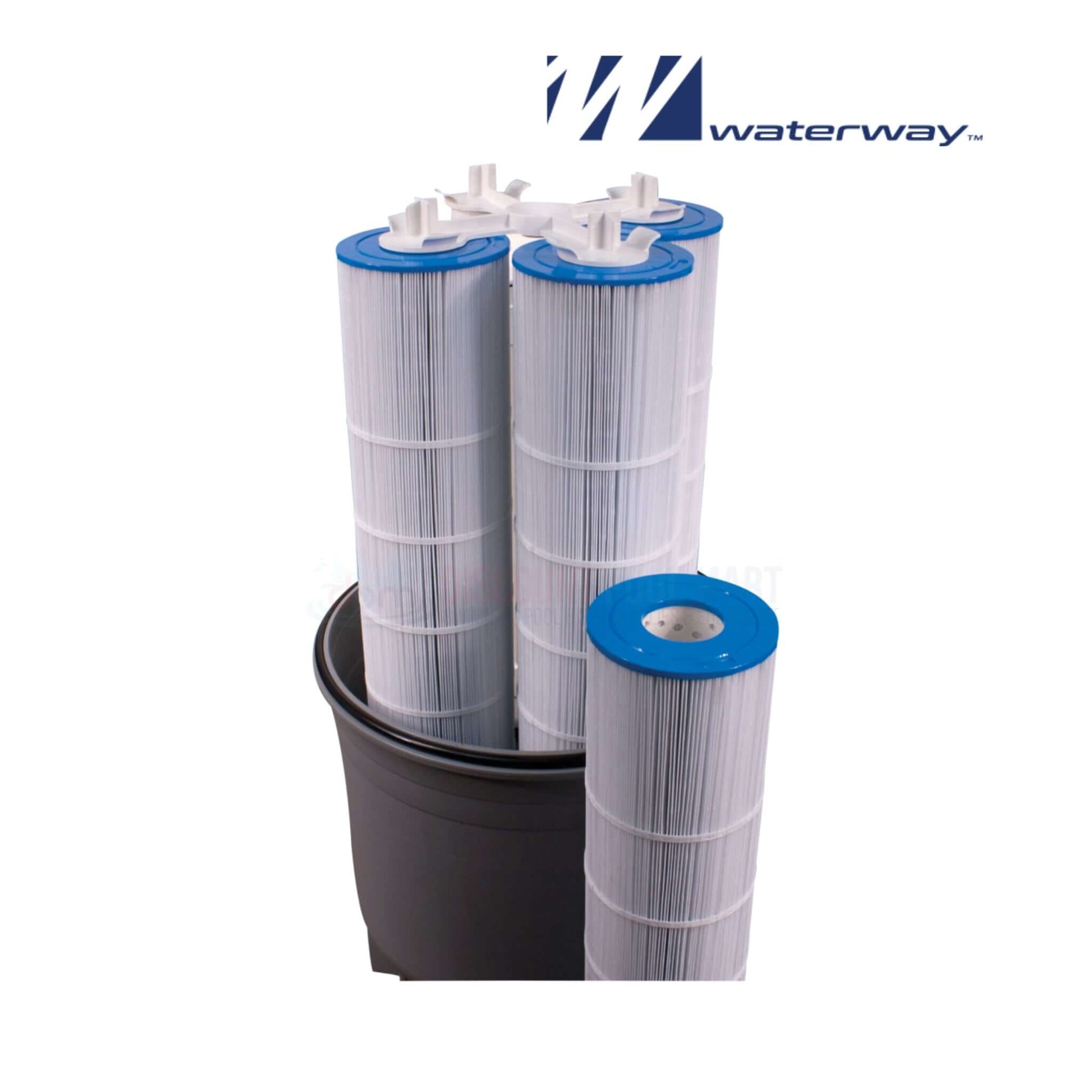 Waterway Crystal Water Cartridge Filter model 570-0425-07 in a bucket, offered by Discount Pool Mart DPM.