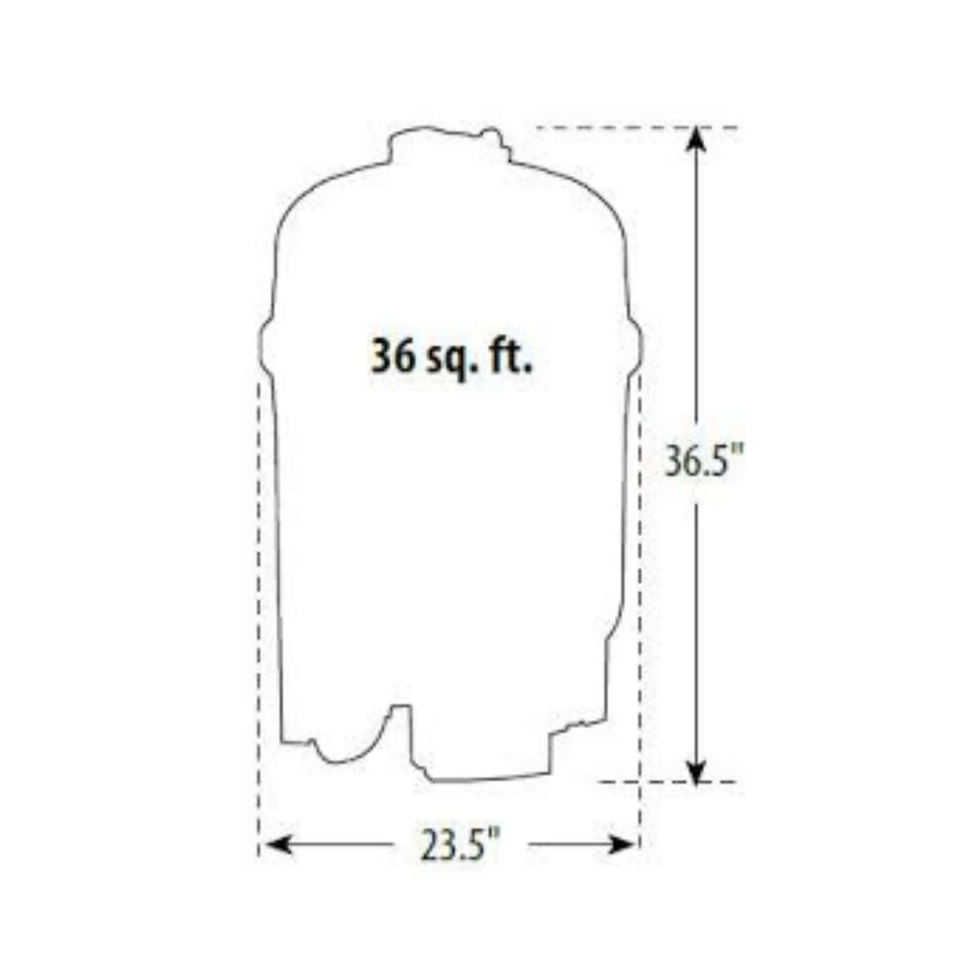 Waterway Crystal Water DE Filter dimensions: 36 sq. ft., 36.5" tall, 23.5" wide | Discount Pool Mart DPM