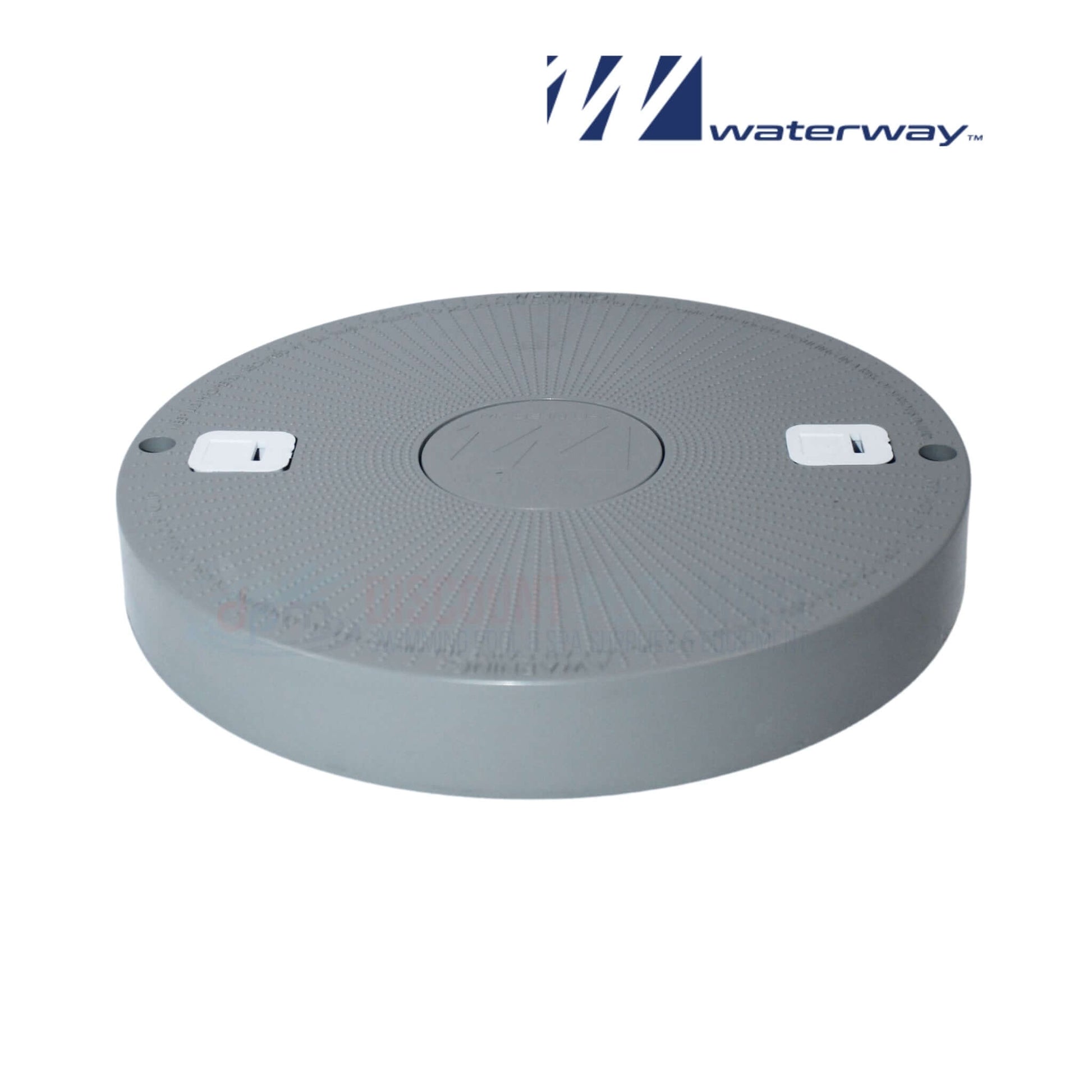 Waterway Reversible Round Skimmer Lid Assembly Gray for pool skimmers 540-7807WW from Discount Pool Mart DPM.