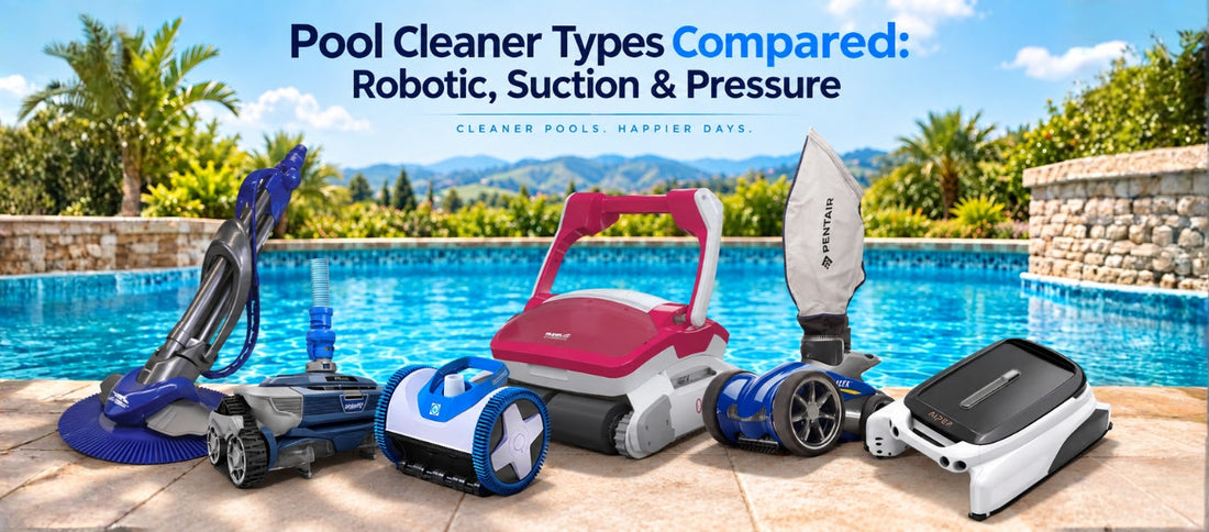 Pool Cleaner Types Compared: Robotic, Suction & Pressure