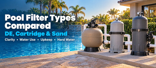 Pool Filter Types Compared: DE, Cartridge & Sand