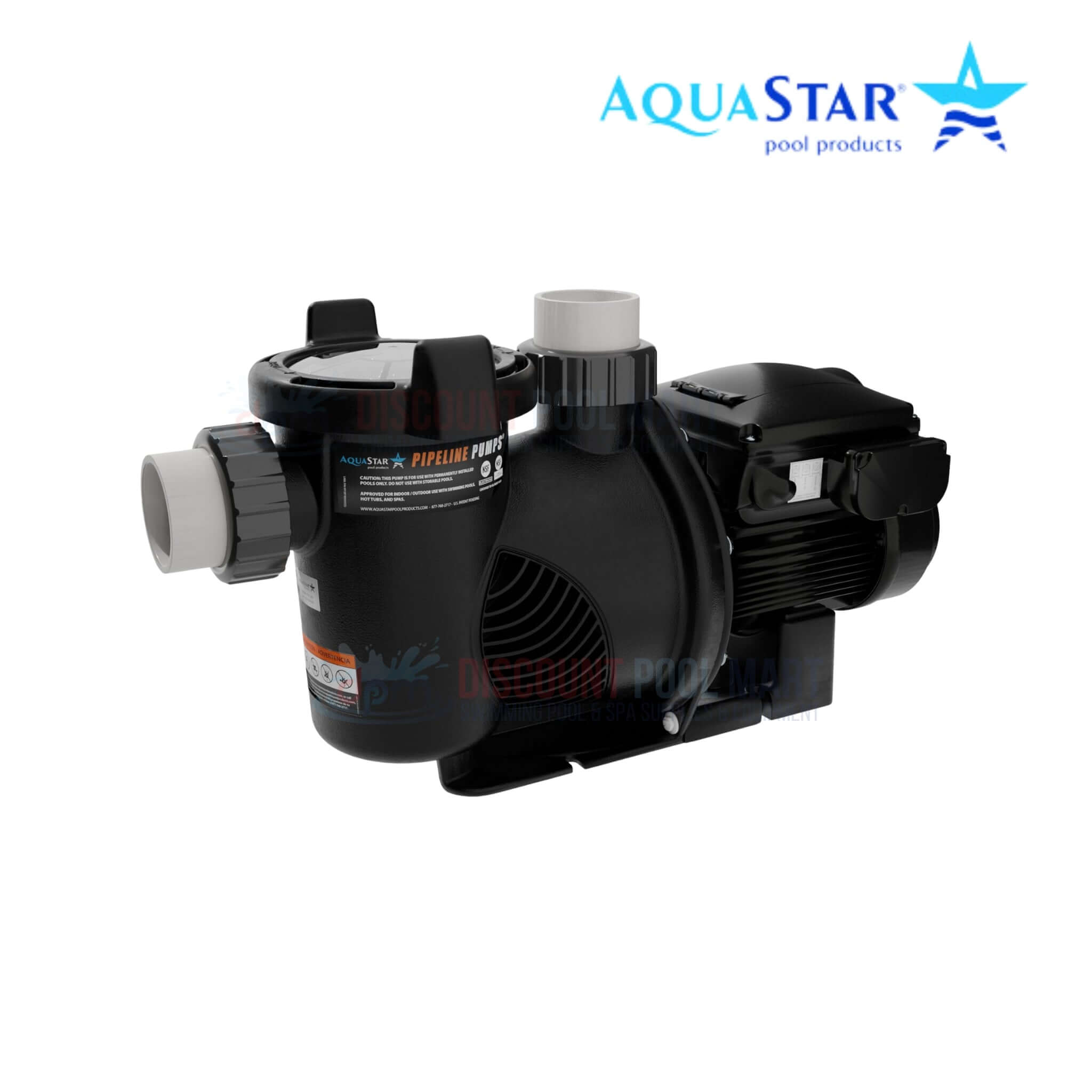 AquaStar pump for pools, available at Discount Pool Mart (DPM), ideal for filtering and circulation.