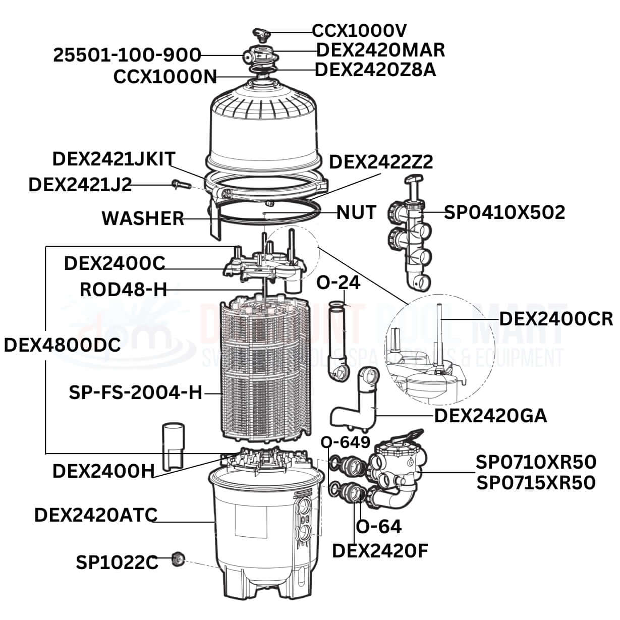 Aladdin O-Ring For Hayward Filter Bulkhead Fitting