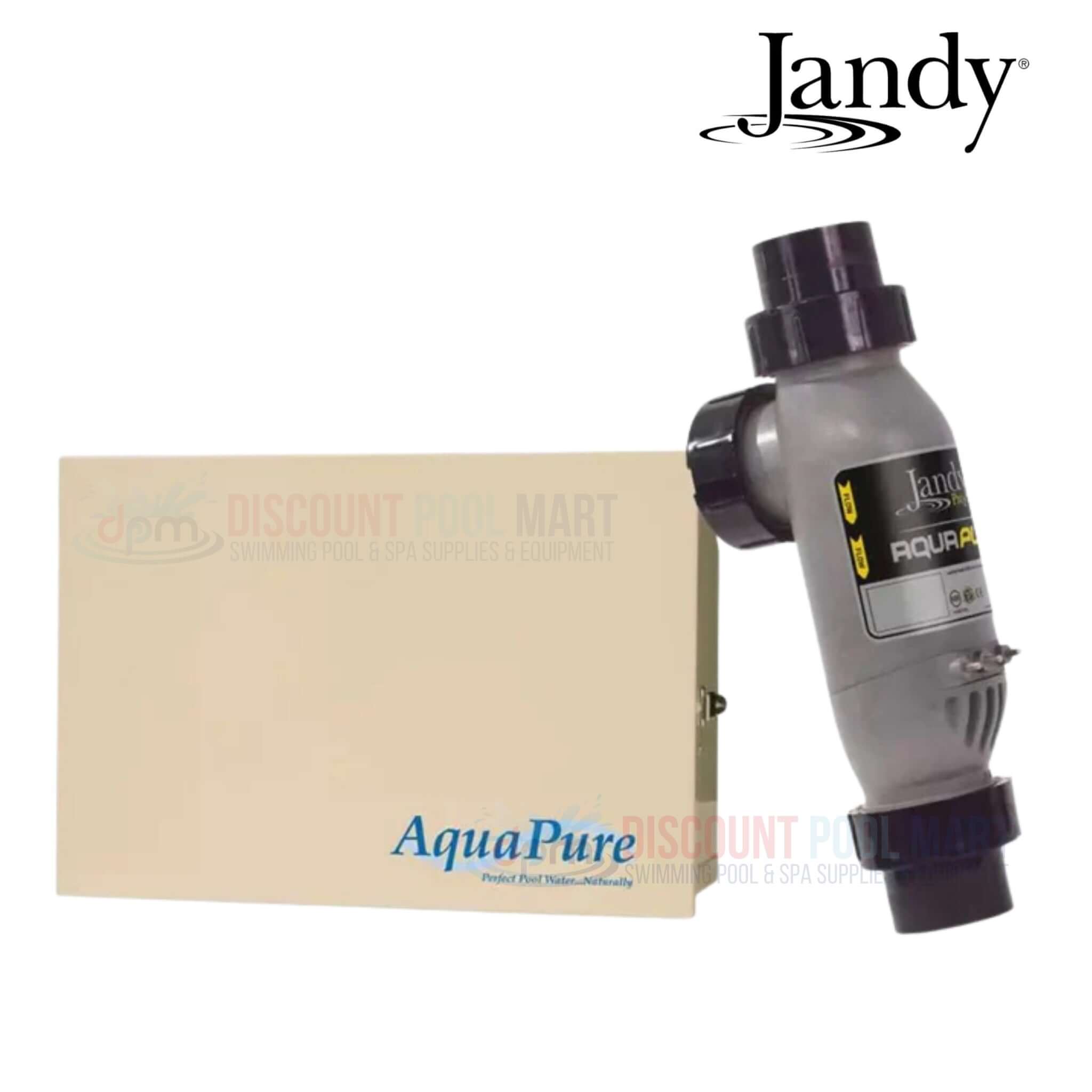 Jandy AquaPure Salt System at Discount Pool Mart (DPM), efficient pool water sanitation solution.