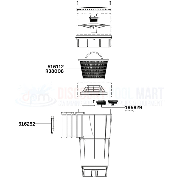 Pentair Bermuda Skimmer Replacement Parts Diagram