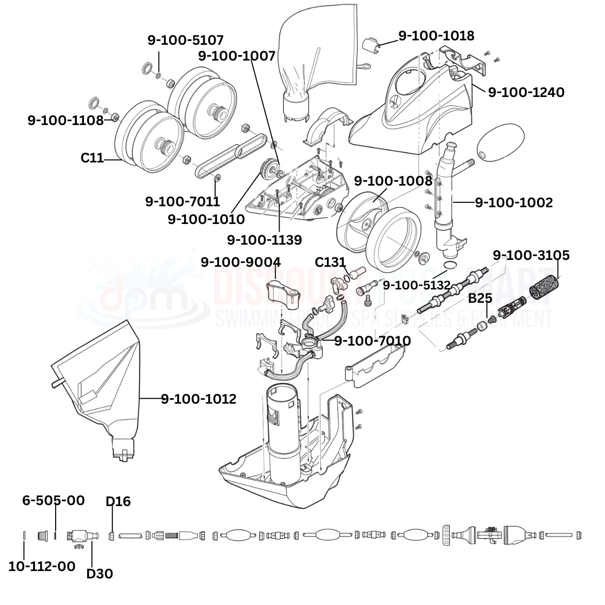 Polaris TR35P Cleaner Replacement Parts Diagram