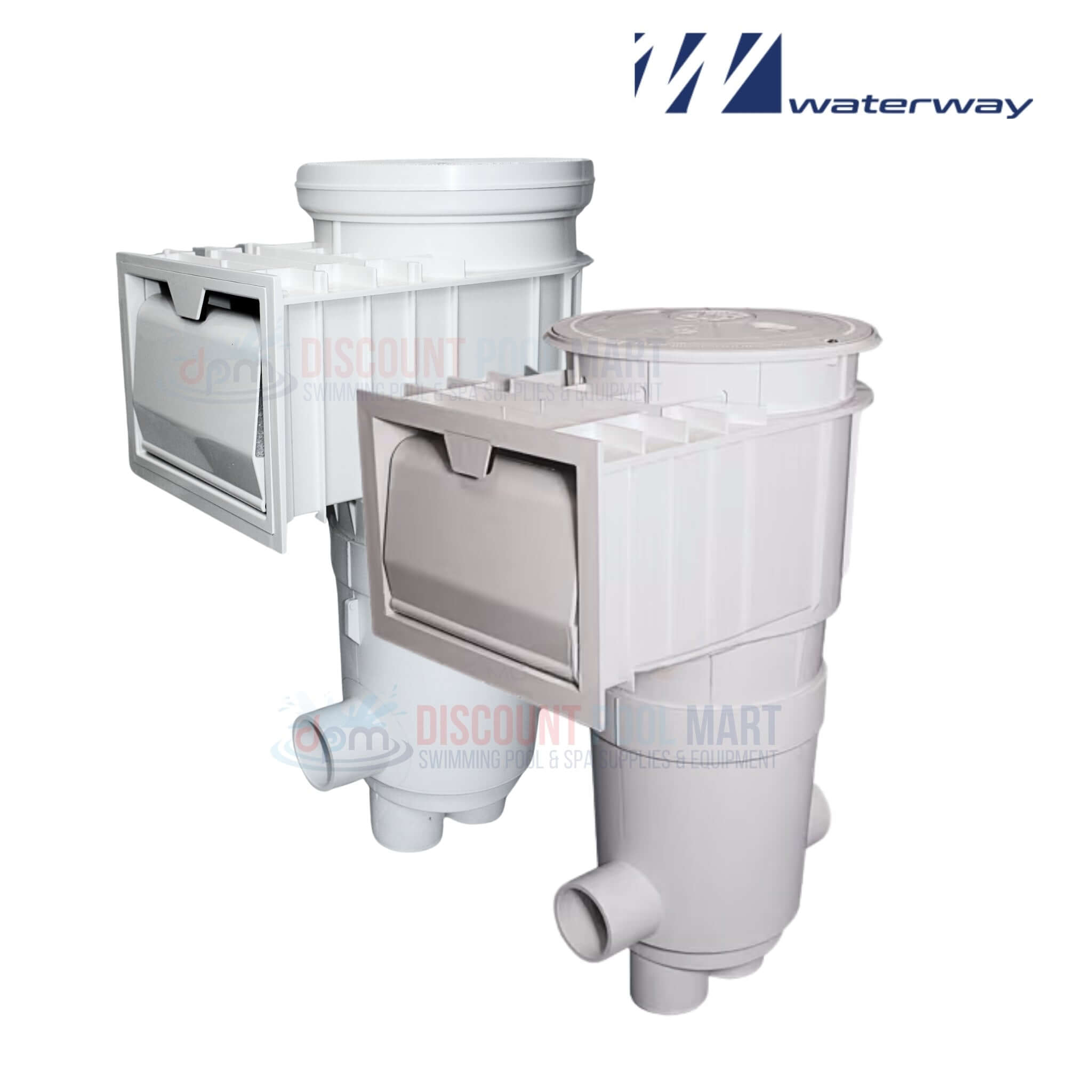 Waterway skimmers from Discount Pool Mart (DPM) offer efficient pool filtration and maintenance solutions.