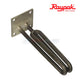 001801F | Raypak ELS 5.5Kw Heating Element shows a dual coil design with a square flange, ideal for pool heating replacement.