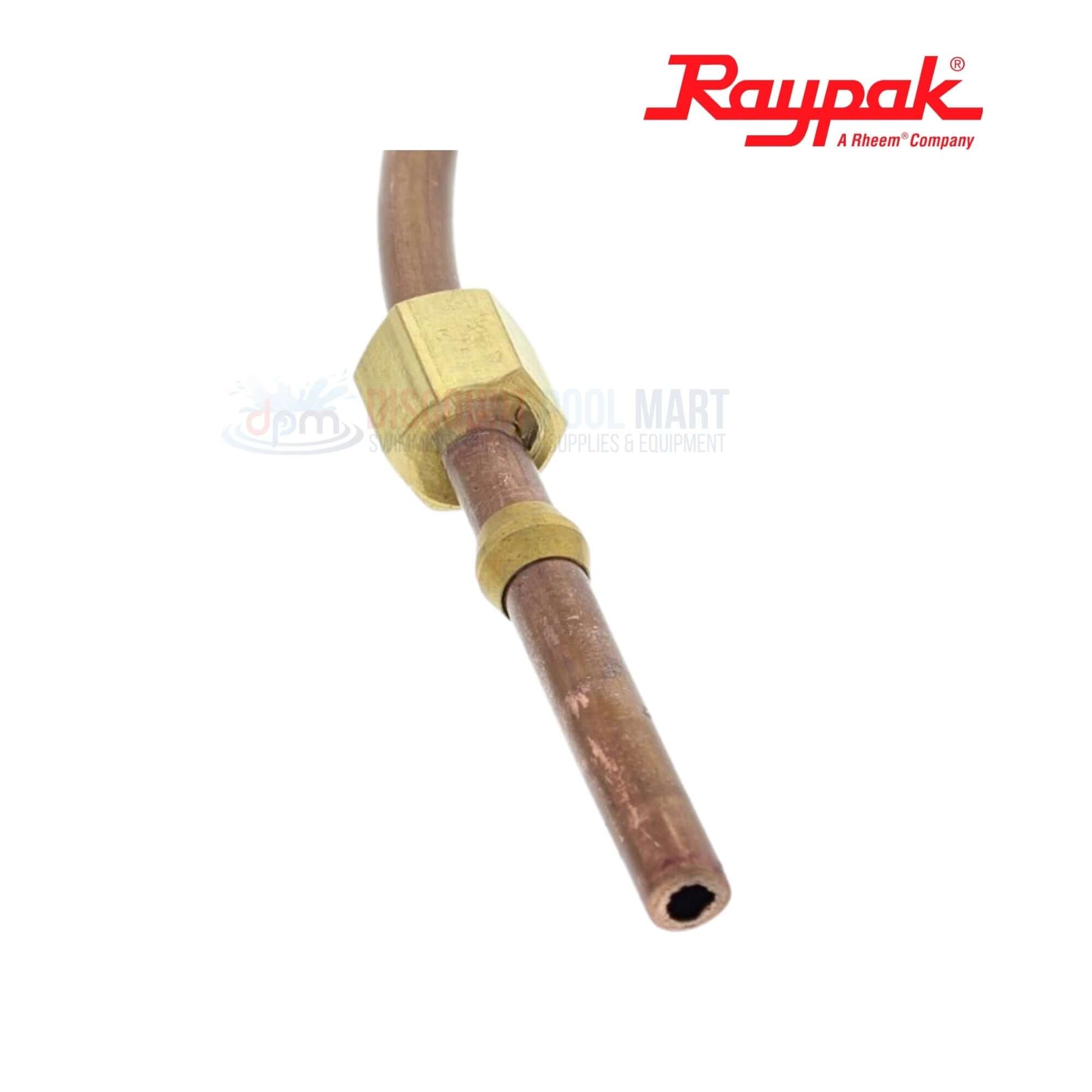 Raypak Pressure Switch Tube for 183A-405A, SKU 003272F, durable metal fittings, used in pool heaters, Discount Pool Mart.