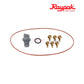 5063P | Raypak 206A-406A Heater Kit with 6 brass screws, gasket, and threaded fitting for pool supplies - Discount Pool Mart.