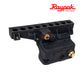 006730F | Raypak ASME CI Heater Inlet & Outlet Header in black, showing flanges, for DPM pool supplies and swimming pool parts.