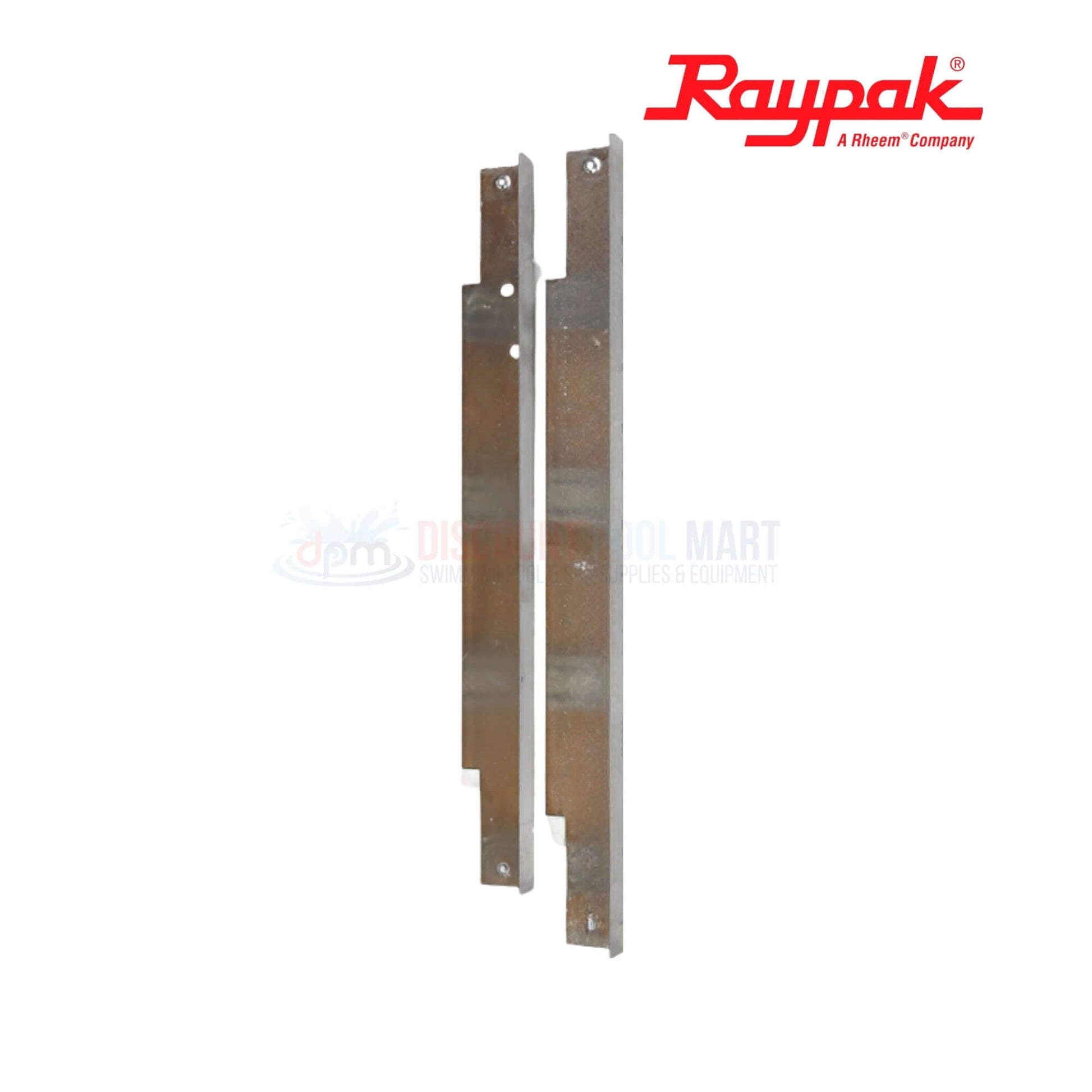 006900F | Raypak 185-405 Heater Insulation Strips, OEM thermal shield, metal finish, essential for pool efficiency, Discount Pool Mart.