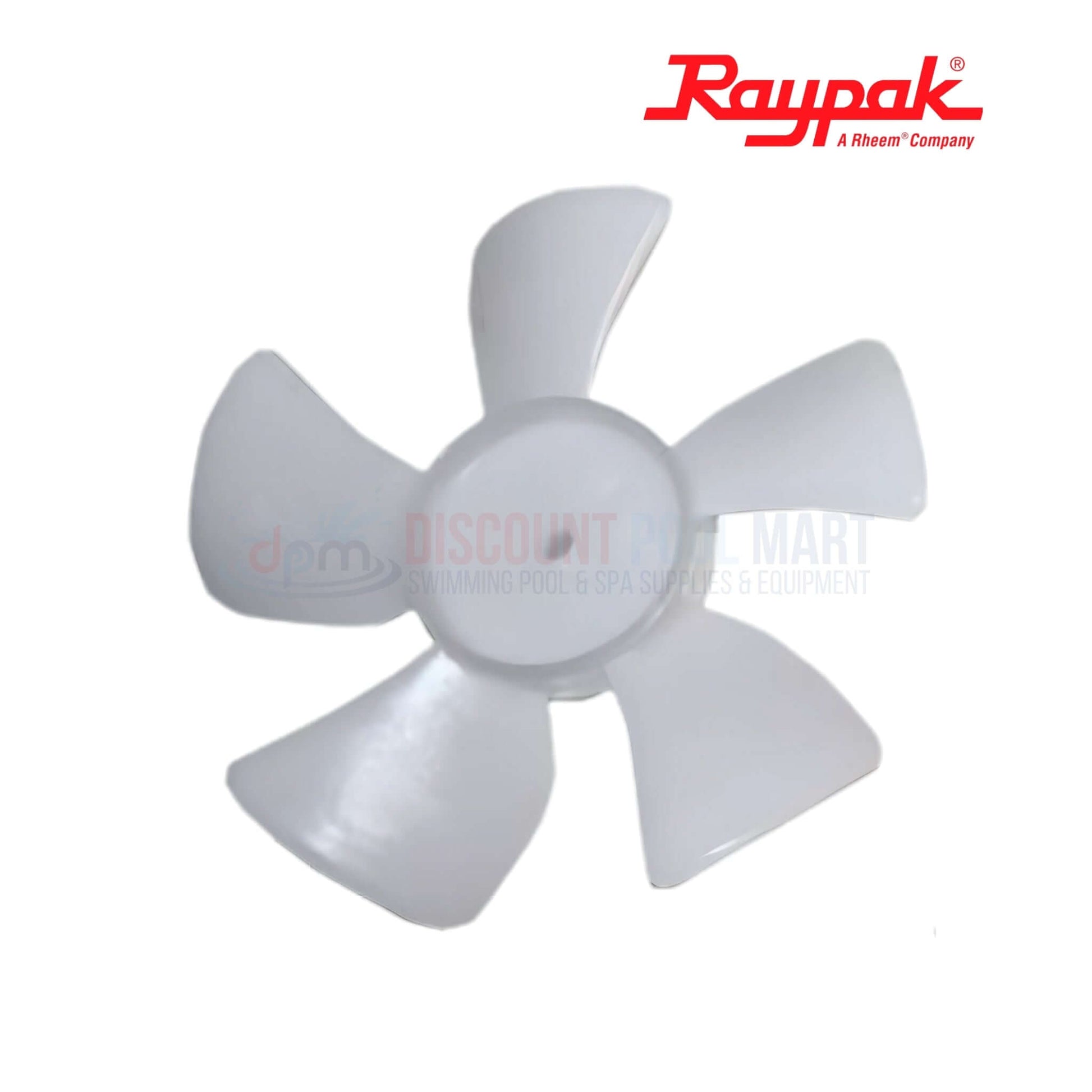 Raypak 008156F | Raypak D-2 Power Vent Blower Kit fan, white, OEM assembly for pool heater exhaust in Discount Pool Mart.