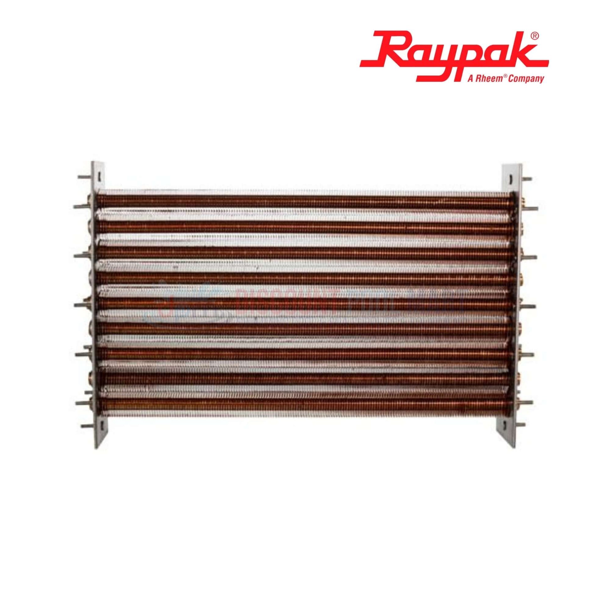 010062F | Raypak 406A/407A Copper Tube Bundle Heat Exchanger with copper tubes, for efficient pool heating. Discount Pool Mart.