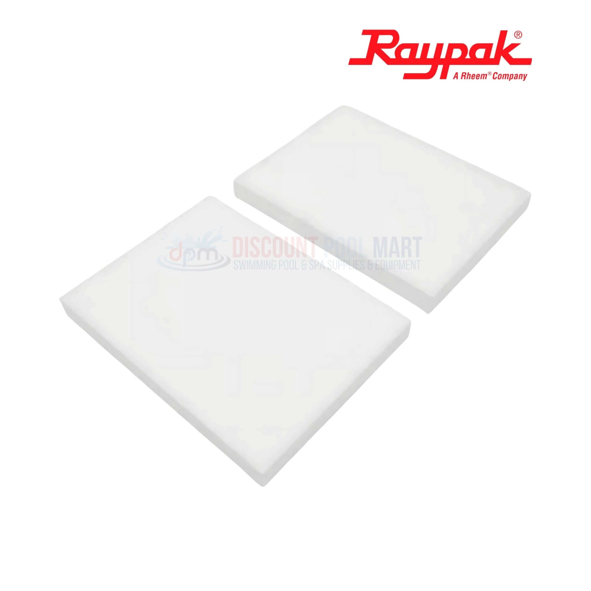 Raypak 010079F | Raypak 207A-407A Left & Right Refractory Common kit, white thermal shields for pool heaters by Discount Pool Mart.