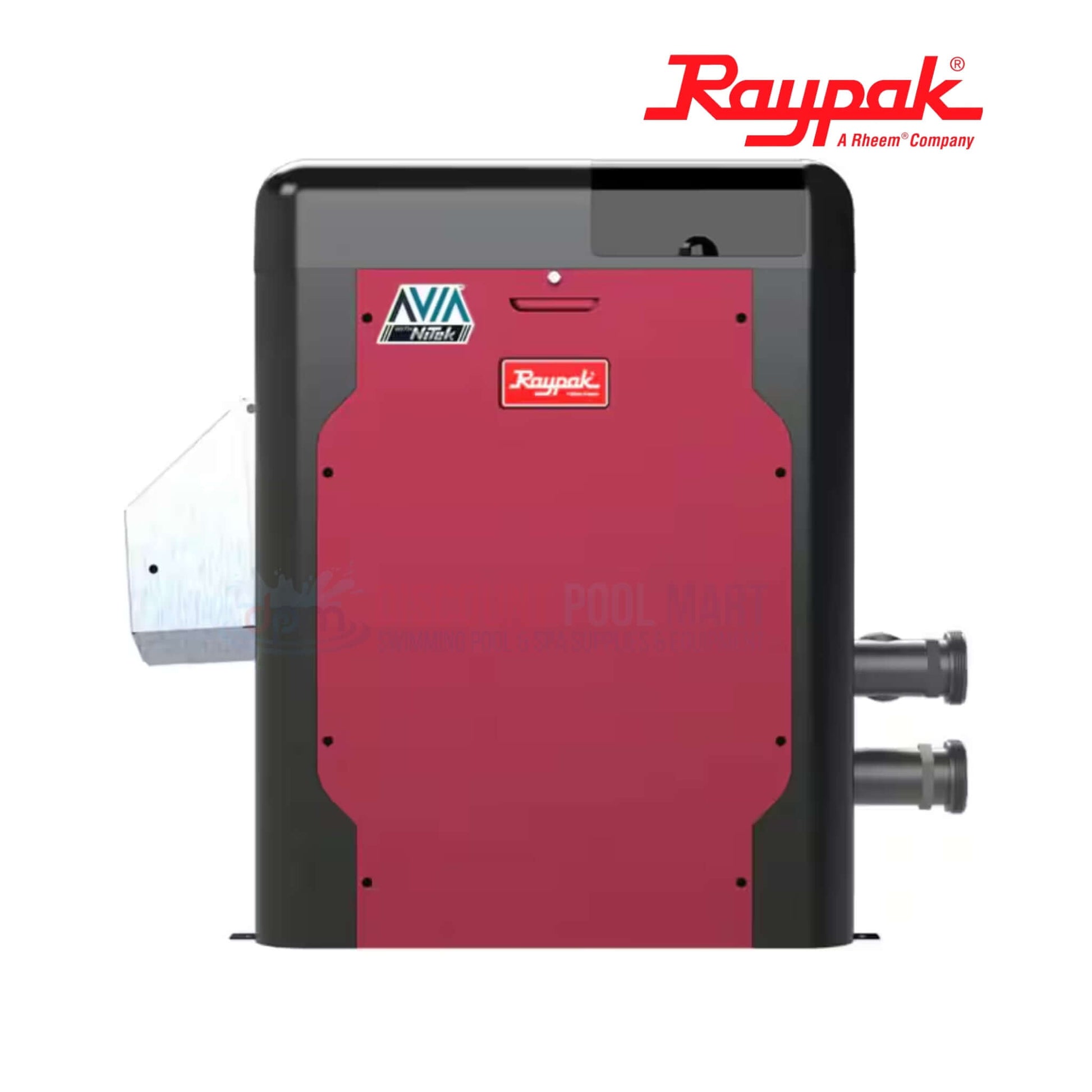 Raypak Avia HD 264 Low NOx Pool and Spa Heater with NiTek, SKU 018044 from Discount Pool Mart DPM.