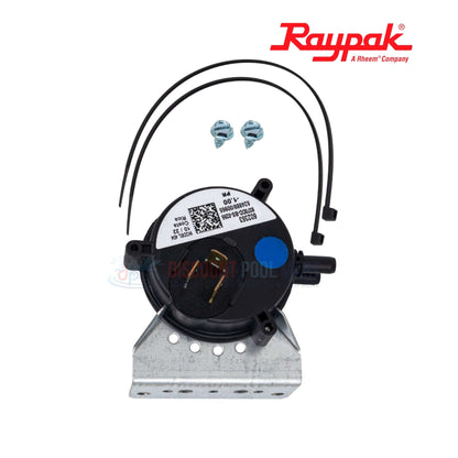 Raypak 018931F | Raypak Differential Pressure Kit For Avia 404A with mounting bracket, screws, and sensors from Discount Pool Mart.
