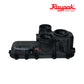 019050F | Raypak Header Kit For Avia 264A & 404A, black inlet-outlet header, essential pool heater part from Discount Pool Mart.