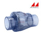 Magic Plastics 0821-20C clear 2" slip x slip check valve, ideal for pool, spa, and irrigation from Discount Pool Mart.