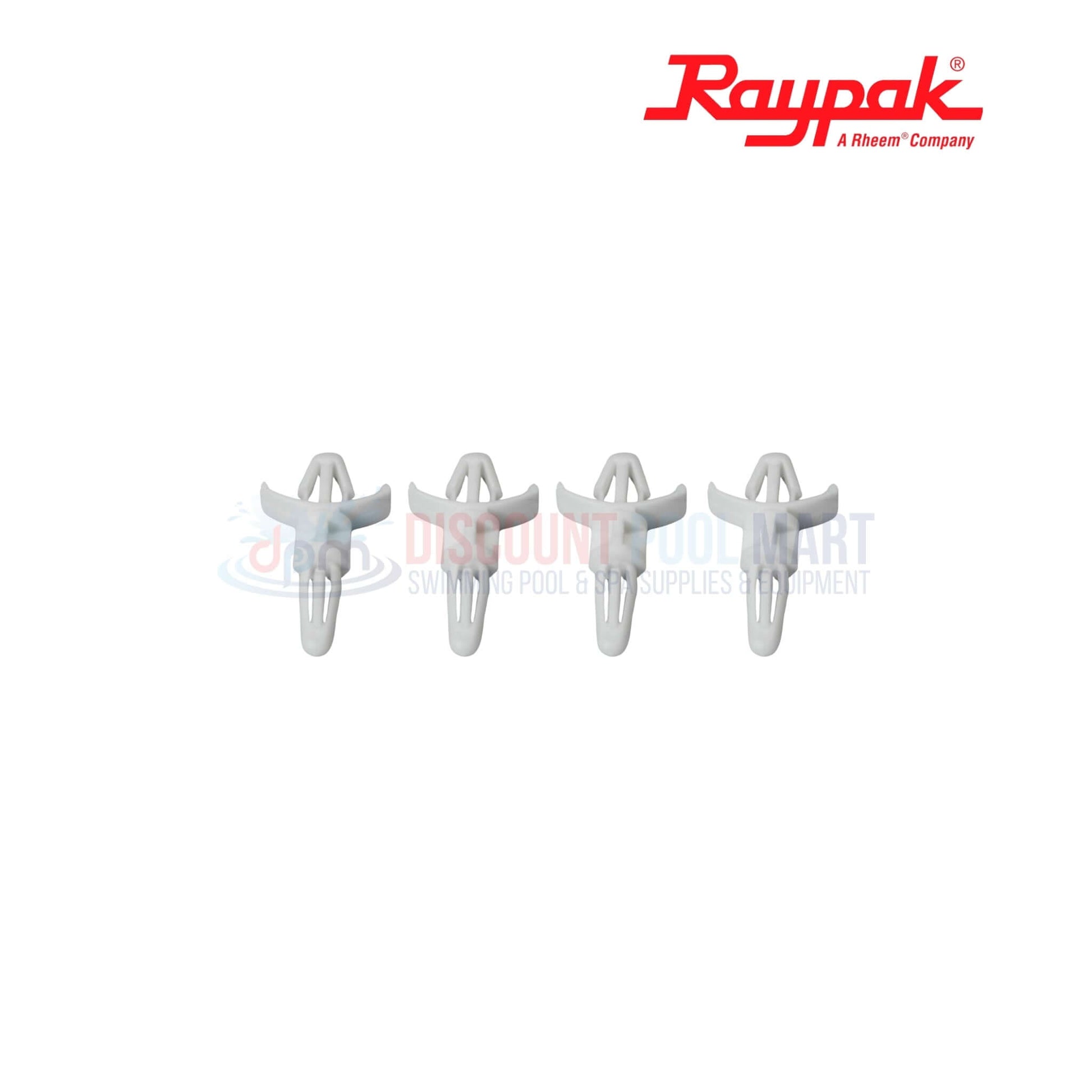 Raypak Crosswind V Digital Control Board 100-10000389 pool supplies from Discount Pool Mart. Four white clips in pack.