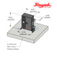 Raypak Electric E3T 11KW Heater 100-10000663 mounting dimensions with measurements for pool installation from Discount Pool Mart.