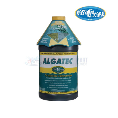 10064 | EasyCare AlgaTec Pool Algaecide & Clarifier | 64oz, green and black bottle, essential for clear swimming pools, by Discount Pool Mart.