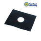 104C-2 | Pool Tool Inline Anti Electrolysis Corrosion Zinc Anode shown from above, black rubber with a center hole, by Discount Pool Mart.