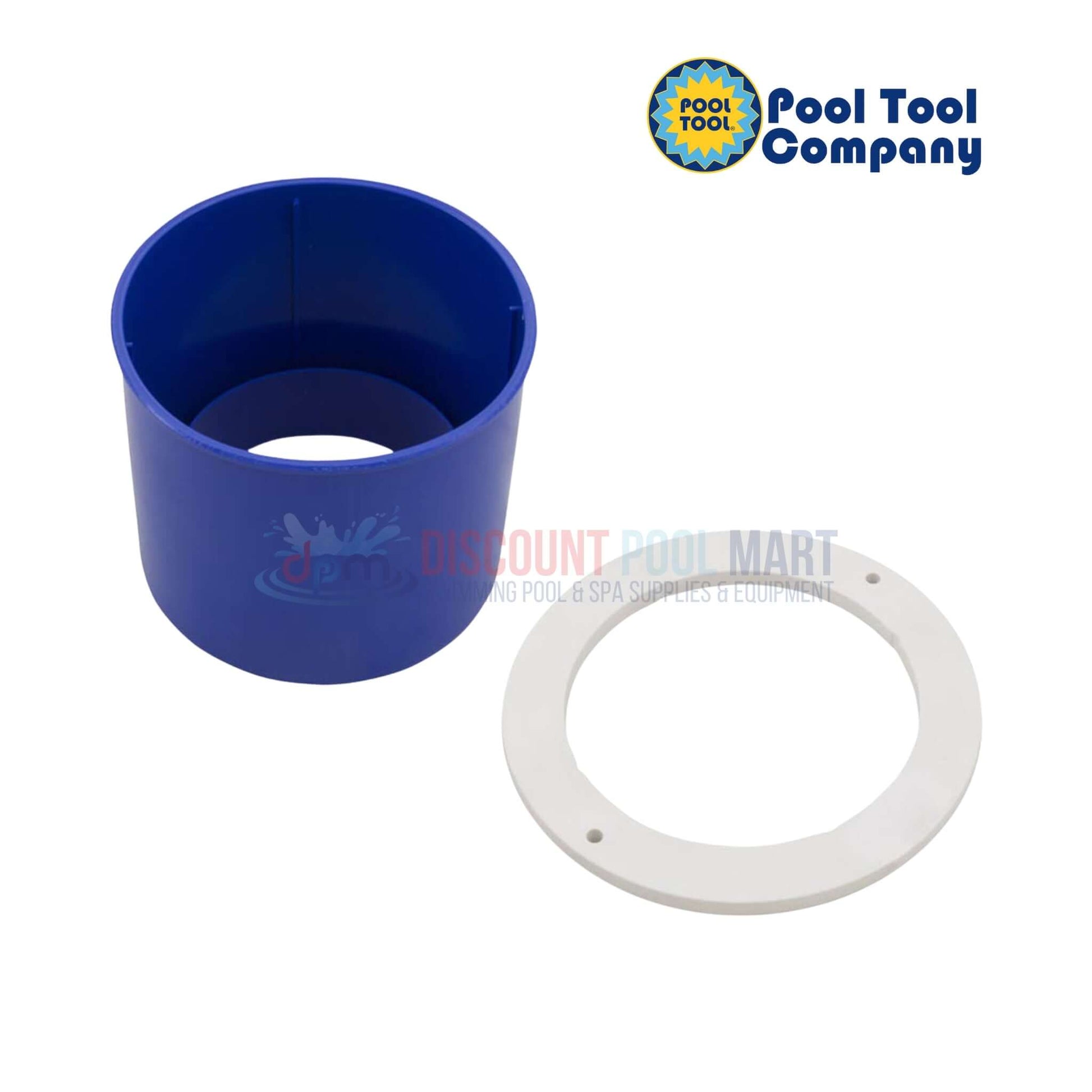 130 | Pool Tool Skimmer Weir Conversion in blue and white, part of Discount Pool Mart pool supplies for U-3 skimmers.