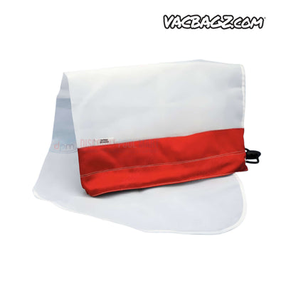 1507-30 | VacBagz Power Vacuum 120 Micron Bag | 30" | Red showing vibrant red mesh ideal for medium debris filtration in pool supplies.