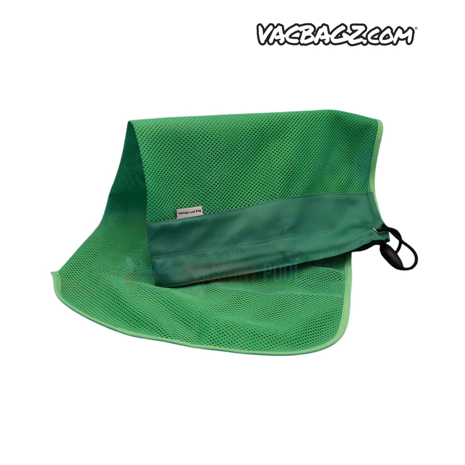 1505-30 | VacBagz Heavy Duty Leaf Debris Bag | 3MM | Green, shown in green mesh, ideal for pool cleaning from Discount Pool Mart.